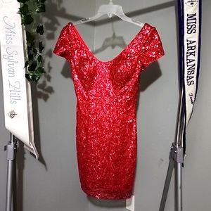 Ruby Red cocktail dress
